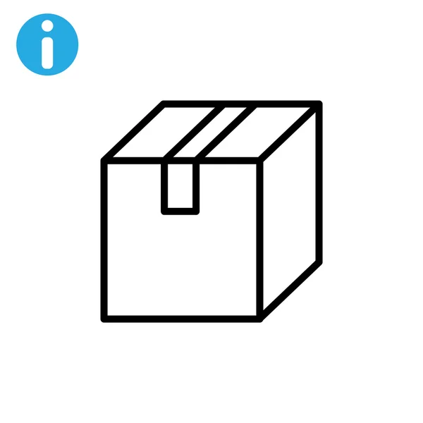 Icono de caja de entrega — Vector de stock