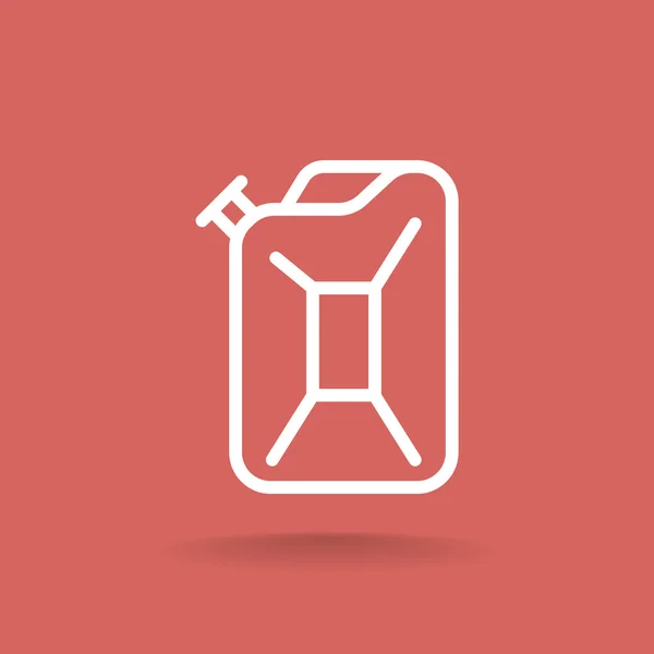 Pictogram van de Jerrycan benzine — Stockvector