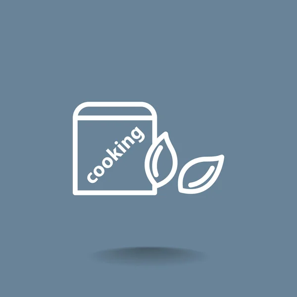 Küchencontainer für Getreide-Symbol — Stockvektor