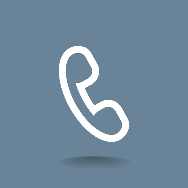 Platte handset pictogram — Stockvector