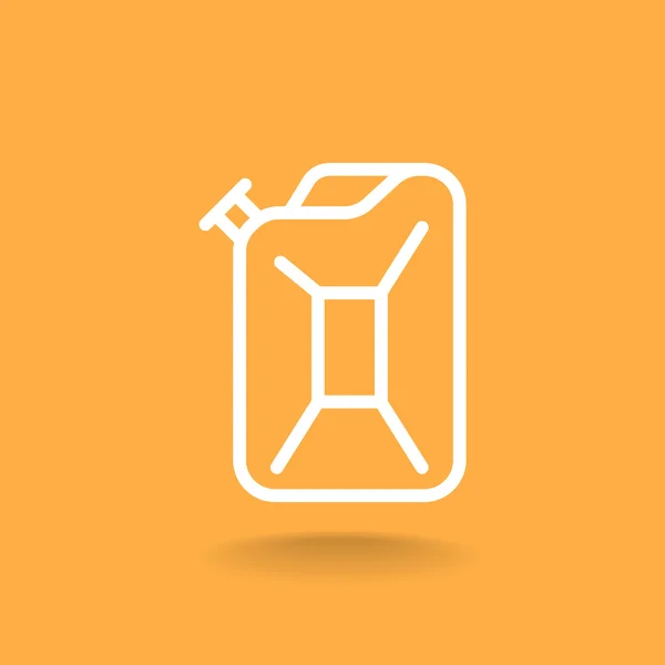 Pictogram van de Jerrycan benzine — Stockvector