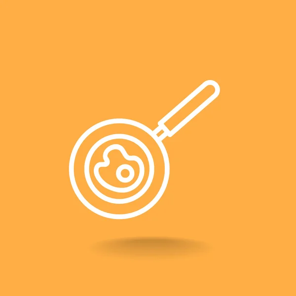 Frying pan icon — Stock Vector