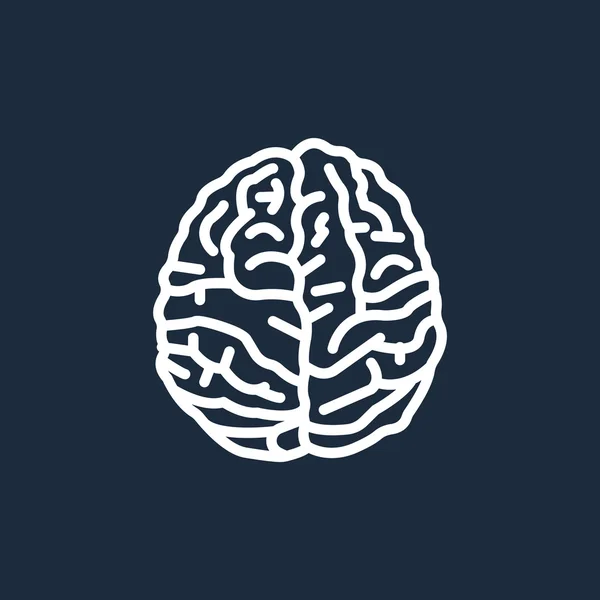 Menselijk brein icoon — Stockvector
