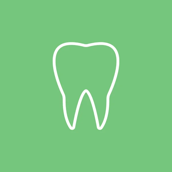 Ícone de dente humano —  Vetores de Stock