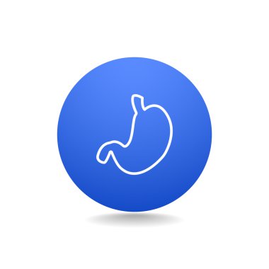 İnsan mide organı simgesi