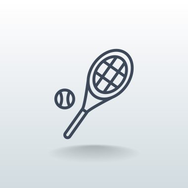 Tenis raketi topu simgesiyle