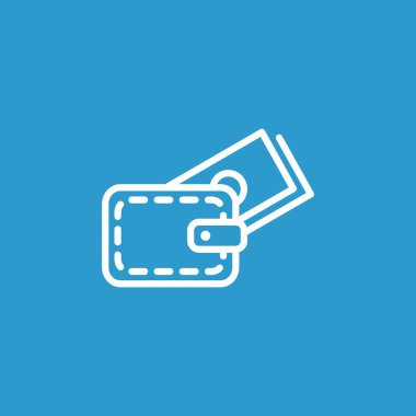 Para simgesi olan cüzdan