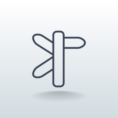 yön işareti simgesi