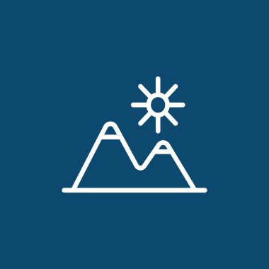 dağlar seyahat simgesi