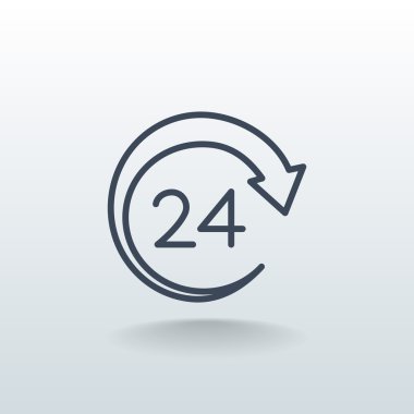 24 saat simgesi