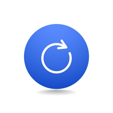 döndürme ok bir daire web simgesi