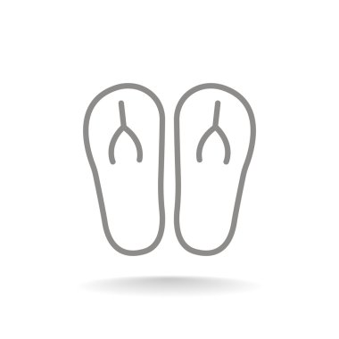 plaj terlikleri simgesi 