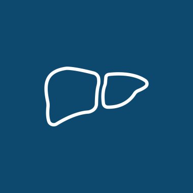 İnsan karaciğer organ simgesi