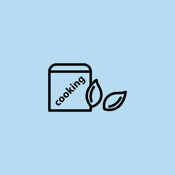 Récipient de cuisine pour icône de céréales — Image vectorielle