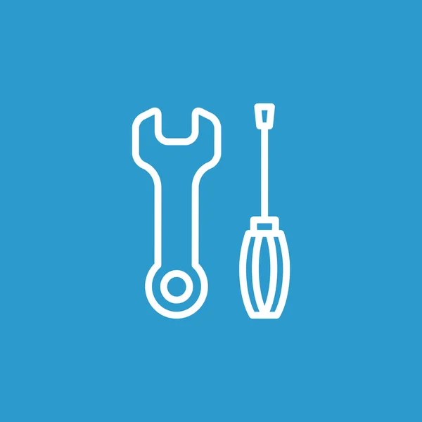 Key and screwdriver icons — Stock Vector