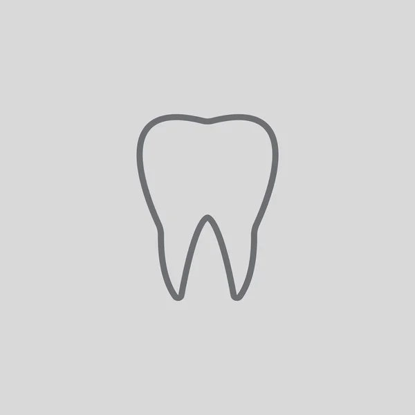 Ícone de dente humano —  Vetores de Stock