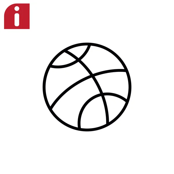 Basketbal sport pictogram — Stockvector