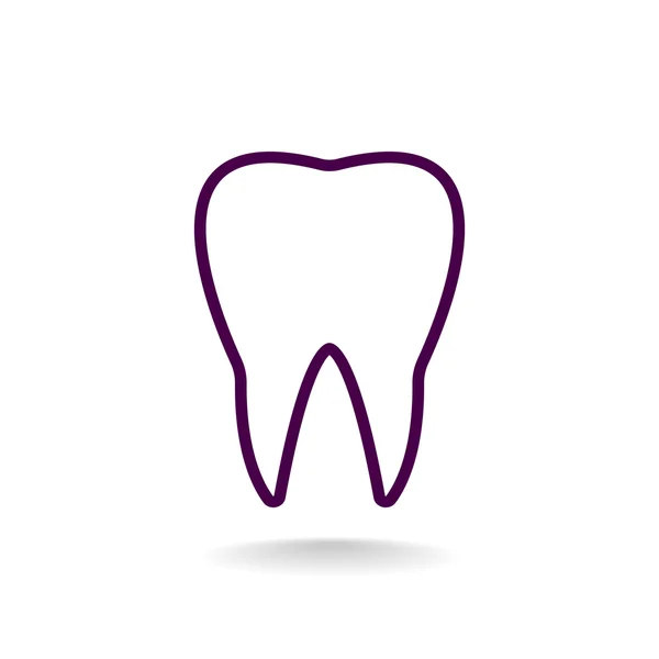 Ikona zęby człowieka — Wektor stockowy