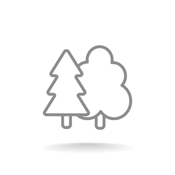 Forest trees icon — Stock Vector