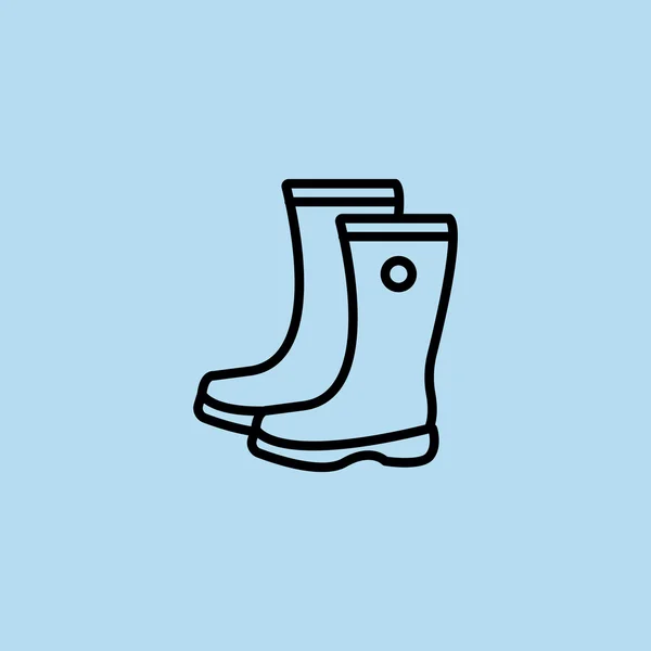 Gum boots icon — Stock Vector