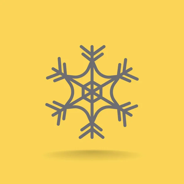 Schneeflockenwintersymbol — Stockvektor