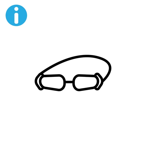 Accessory goggles icon — Stock Vector