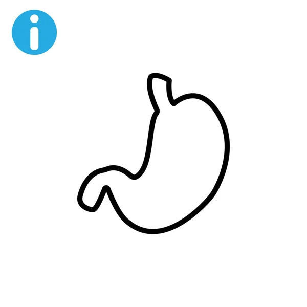 Значок органа желудка человека — стоковый вектор