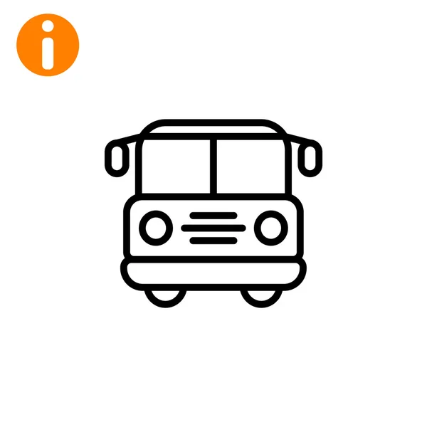 School bus icon — Stock Vector