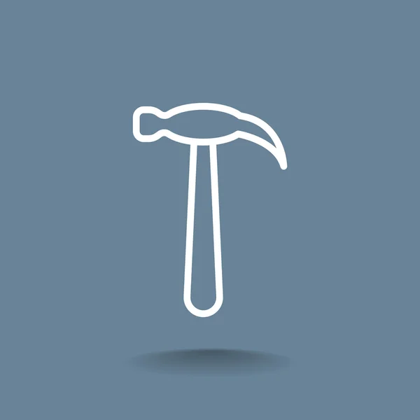 Hammer tool icon — Stock Vector