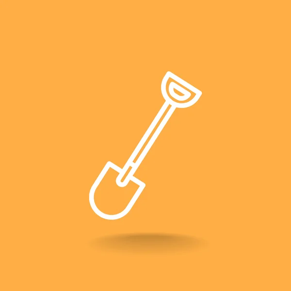 Shovel tool icon — Stock Vector