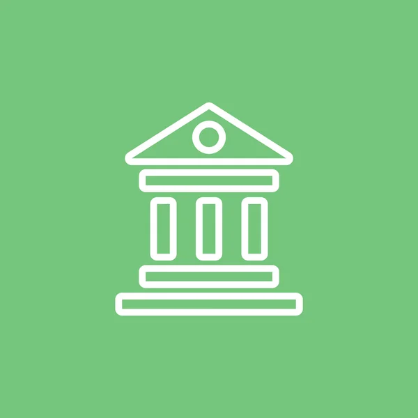 Ikona budovy banky — Stockový vektor