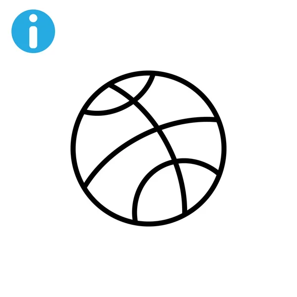 Basketbal sport pictogram — Stockvector