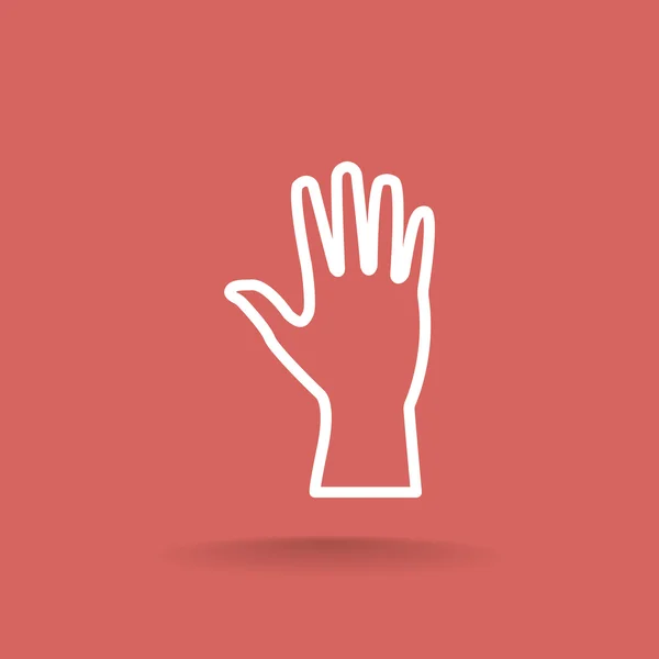 Human hand  web icon — Stock Vector