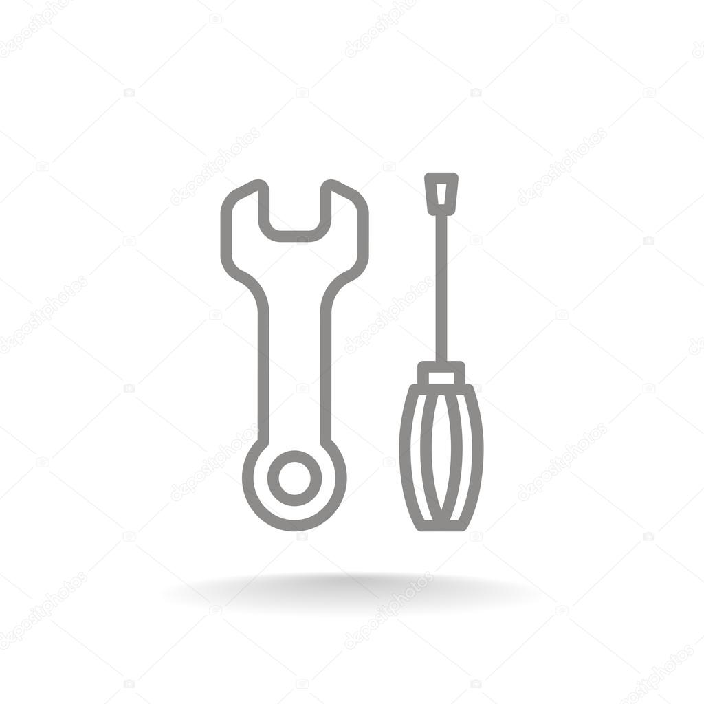 Key and screwdriver icons