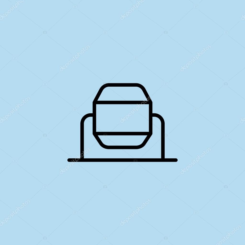 Concrete mixer icon. construction symbol. vector illustration