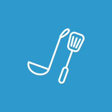 Kepçe ve spatula simgesi