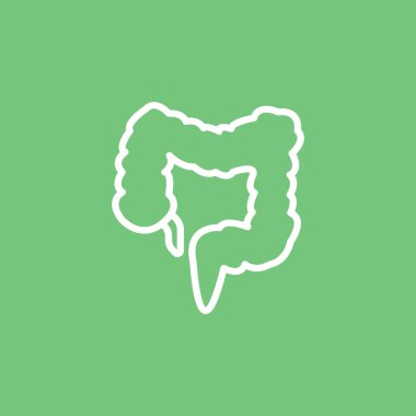 insan kalın bağırsak simgesi