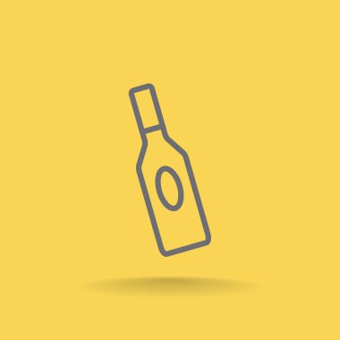 Cam şişe kutsal kişilerin resmi