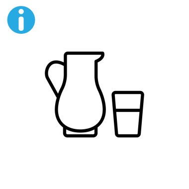 Süt simgesi sürahi