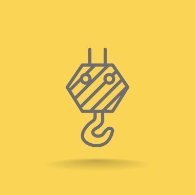 Piktogram vinç kanca simgesinin