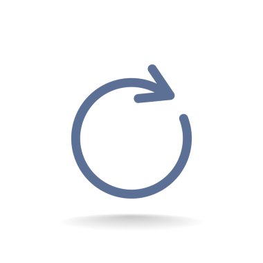 döndürme ok bir daire web simgesi