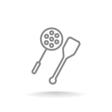 kaşık ve tahta spatula simgesi