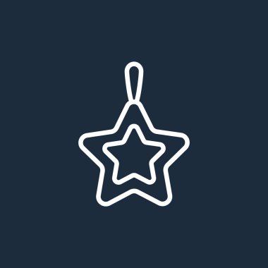 Noel yıldızı simge. 