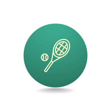 Tenis raketi topu simgesiyle
