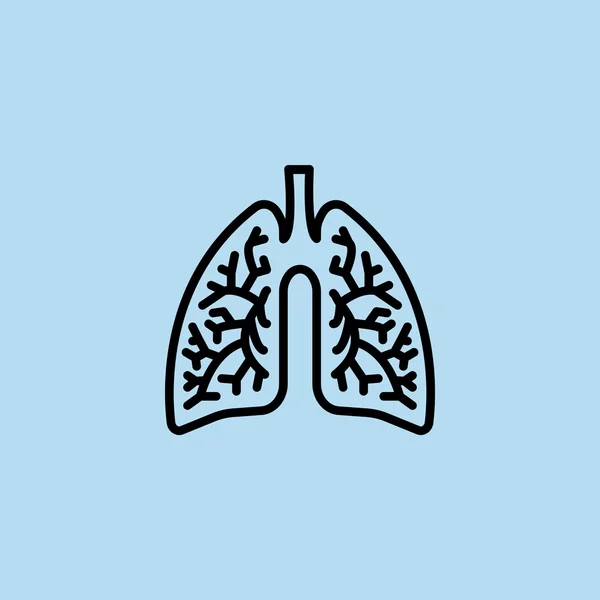 Menselijke longen pictogram — Stockvector