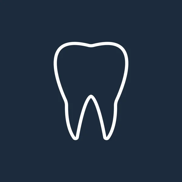 Ícone de dente humano —  Vetores de Stock