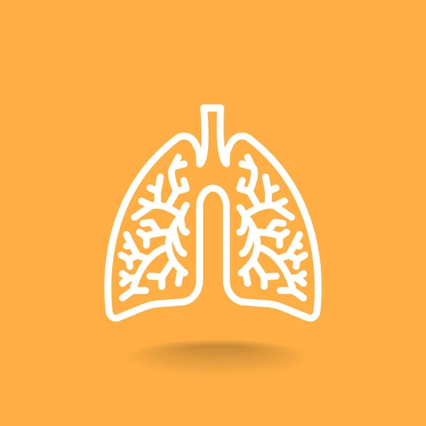Icône poumons humains — Image vectorielle