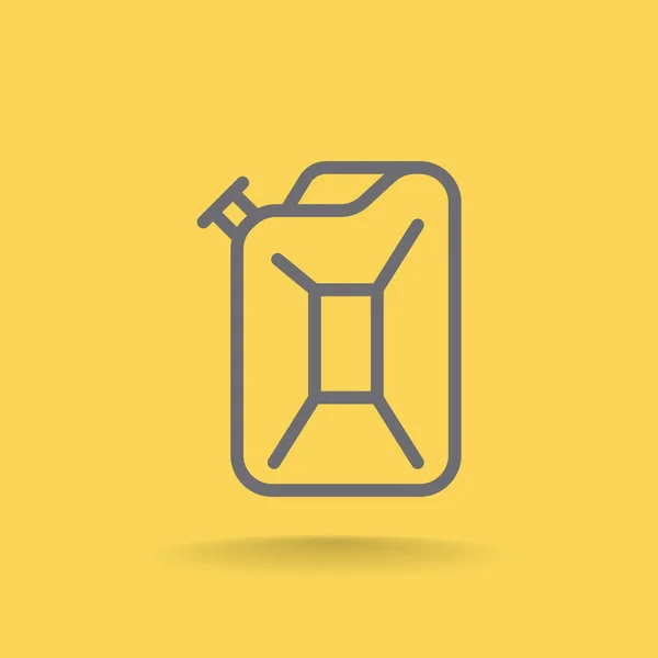 Pictogram van de Jerrycan benzine — Stockvector