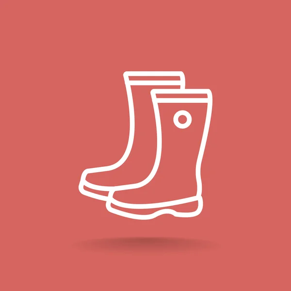 Guma boty ikona — Stockový vektor