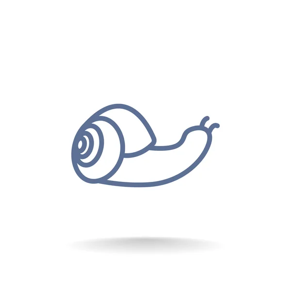 Outline snail icon — Stock Vector